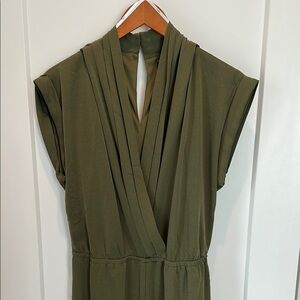 NWT Lulus Olive Green Jumpsuit w Pockets - Large L